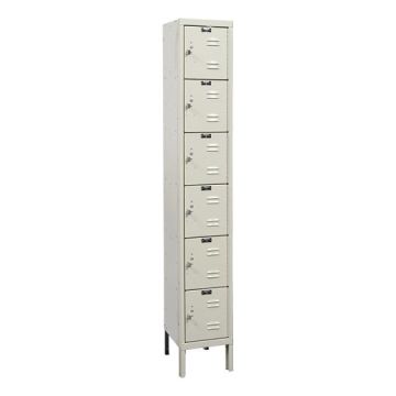 Rust Resistant Galvanite Six-Tier 1-Wide Lockers