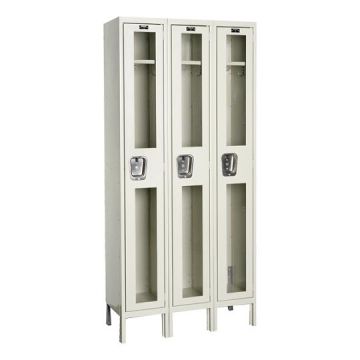 Safety View Single-Tier 3-Wide Lockers