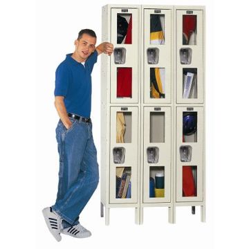 Safety View Double-Tier 3-Wide Lockers