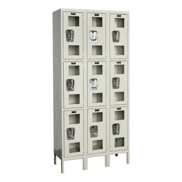 Safety View Triple-Tier 3-Wide Lockers