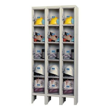 Safety View Five-Tier 3-Wide Lockers
