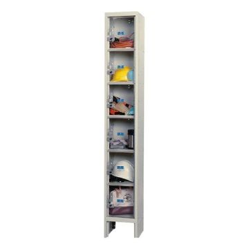 Safety View Six-Tier 1-Wide Lockers
