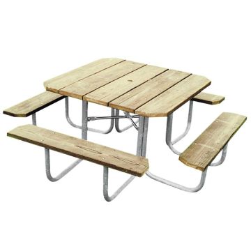 Pressure Treated Square Traditional Picnic Tables