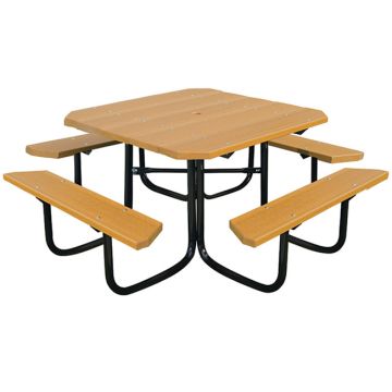 Recycled Plastic Square Traditional Picnic Tables