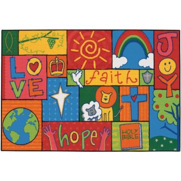 Inspirational Patchwork Value Rug