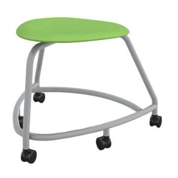 360 Series Backless Chair w/ Footrest & Soft Wheel Casters
