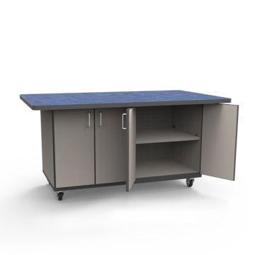 Tomah Adjustable Shelf & 2 Doors Laminate Top Workstation