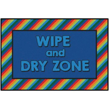 Rainbow Striped Wipe and Dry Rug - 3'x4'6'' Rectangle