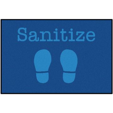 Blue Shoes Sanitize Rug