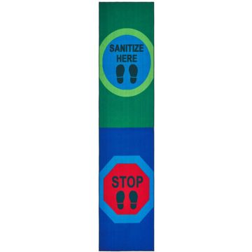 Stand Wait and Sanitize Runner Rug - 3'x12' Runner