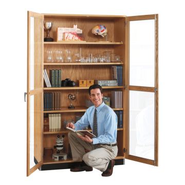 Science Storage Cabinet with Glass Doors