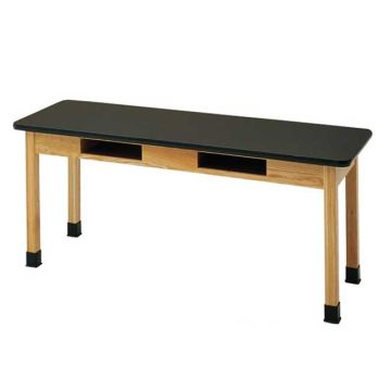 Laminate School Science Tables with Book Compartments