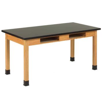 Epoxy Top School Science Tables with Book Compartments