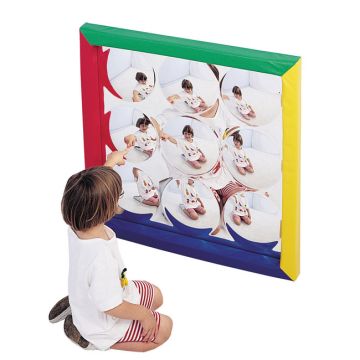 Soft Frame Bubble Mirror- 34'' Square