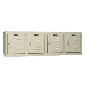 Premium 4-Wide Wall Mount Box School Lockers