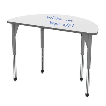 Premier Standing Height Dry Erase Table (60'' Half Round)
