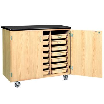 Mobile Tote Tray Storage