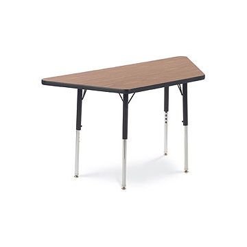 4000 Series Activity Table (24'' X 24'' x 48'' Trapezoid, 22"-30"H Adjustable)