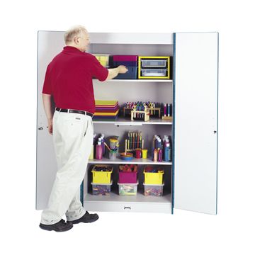 Rainbow Accents Classroom Closet Storage Cabinet