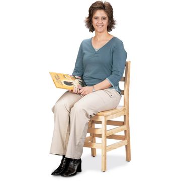 18'' H, KYDZ Ladderback Wooden Chair (5th-Adult)