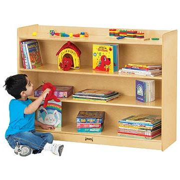 Mobile Adjustable Bookcase with Lip (35-1/2'' H)