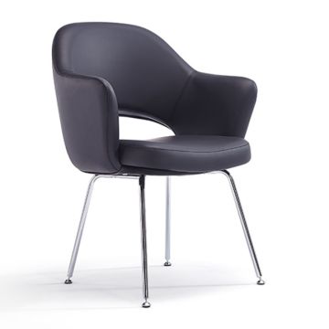 Melanie Guest Chair w/ Arms - Vinyl