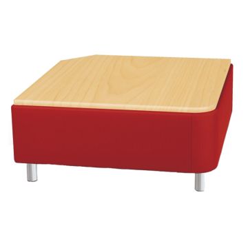 Corner Reception Table with Laminate Top