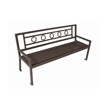 Huntington Outdoor Bench with Back