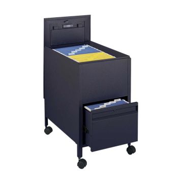Extra Deep Locking Mobile Steel Tub File w/ Drawer ( Letter File )
