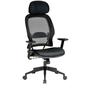 Professional Dark AirGrid Chair with Mesh Seat
