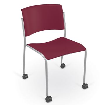 Akt 4-Leg Chair w/ Hard Casters (14'' H - K-2nd)