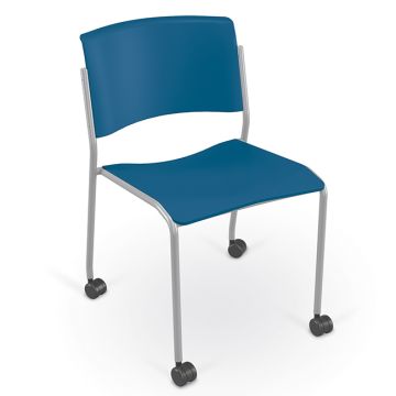 Akt 4-Leg Chair w/ Soft Casters (18'' H - 5th-Adult)
