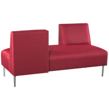 Eve Reception Sofa Bench with Opposing Backs by High Point
