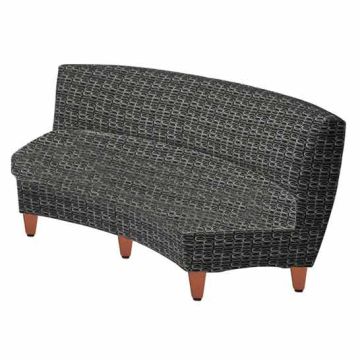 Accompany Curve Reception Loveseat