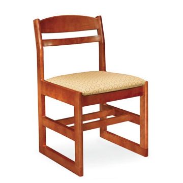 Classmate Padded Sled Base Wooden Chair