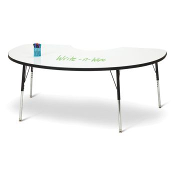 Berries Write-N-Wipe Dry Erase Table - 72'' x 48'' Kidney