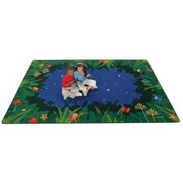 Peaceful Tropical Night Carpets