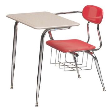 Solid Plastic Combo Desk w/ Brace (5/8'' Thick Plastic)