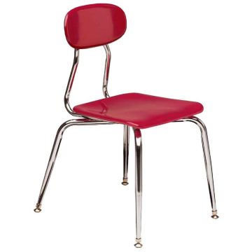 Solid Plastic Stack Chair - 5/8'' Thick Plastic (17-1/2'' H - 5th-Adult)