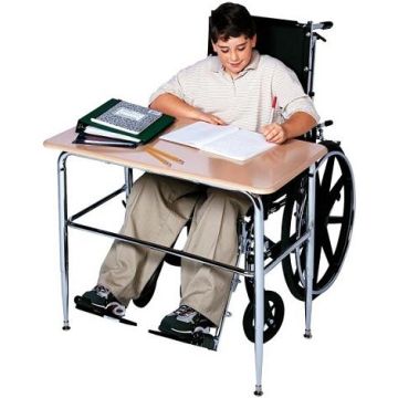 5/8'' Solid Plastic Top Open Front ADA Compliant Student Desk