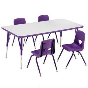 Color Banded School Activity Tables
