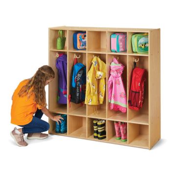 5 Section Coat Locker- Ready to Assemble