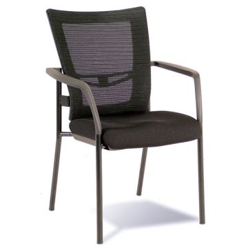 Ideal Mesh Back Padded Seat Guest Arm Chair