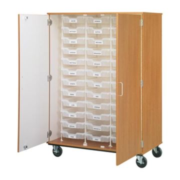 Mobile 36 Bin Storage Unit