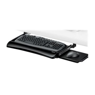 Keyboard Tray with Wrist Rest and Mouse Tray