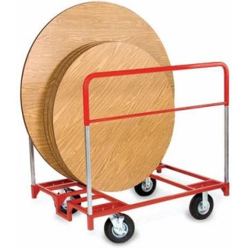 48, 60 or 72'' Round Folding Table Trucks with Rubber Tires by Raymond