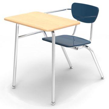 Solid Plastic Combo Desk without Bookrack