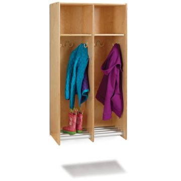 Hanging Lockers with Tube Shoe Rack