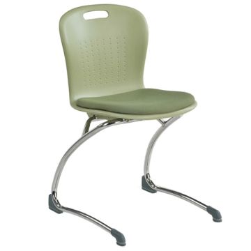 Sage Cantilever School Chair w/ Padded Seat (18'' H - 5th-Adult)