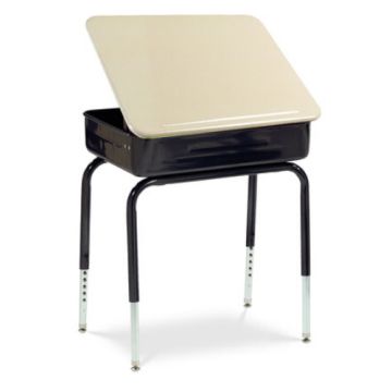 Lift Lid Desk w/ Solid Plastic Top